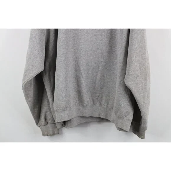 Vtg 90s Nike Air Mens XL Travis Scott Big Swoosh Crewneck Sweatshirt Gray USA